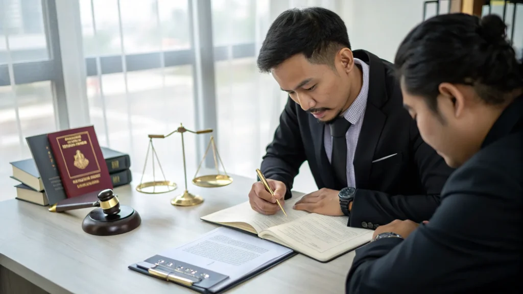 Signing Indonesian customs clearance documents for imported personal effects