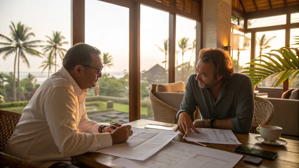 UK expat going through Indonesian tax residency paperwork in Bali